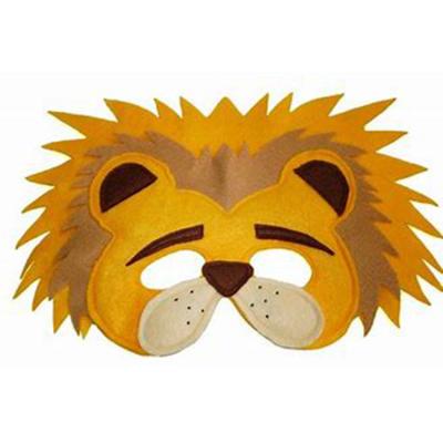 China Gifts or for Party Decorations Forest Theme Designer Shapes Animal Felt Face Mask Kids Animal Felt Costume Cosplay Superhero Cute Funny Felt Mask with Elastic Band for sale