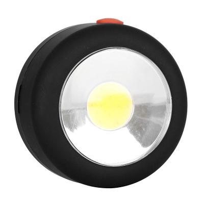 China Super bright cob; strong magnets; swivel hook; Pocket Portable Small Round Durable Plastic COB LED With Hook And Magnet Maintenance Mini Working Lamp Work Shop Lights for sale