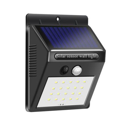 China High Quality Cheap Price Garden Lamp 20 LED Outdoor Waterproof Motion Sensor Solar Powered Wall Garden Lights for sale