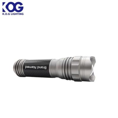 China Mini size; super bight cree bulb; Unique Outdoor Design Carbon Fiber Mini Ultra Bright Waterproof Zoomable Cre LED Torch Tactical Flashlight with Clip and Magnet for sale