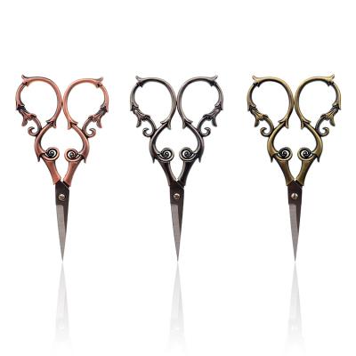 China Fabric /Sewing Shears Best Selling Stainless Steel Model Craft Tool Vintage Baroque Scissors Crimping Scissors for sale