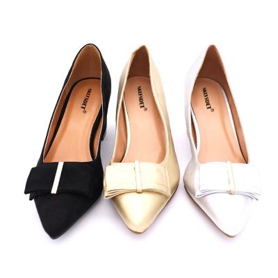 China 2021 Fashion Trend New Spring Work Shoes Professional High Heels and Autumn Women's Mid-heel Shoes Deep Heel Single Shoes for sale