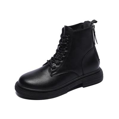 China New Autumn Thick-soled Flat Women's Martin Boots Student Lace-up Casual Women's Short Boots for sale