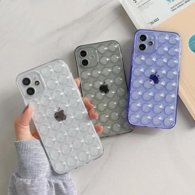 China New shockproof iPhone 13 pro 12 11 XS max XR 7 8 plus case 2.0mm thick bubble transparent phone tpu back cover white shockproof for sale