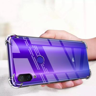 China Four Corner Protect Shockproof Cheap Price Phone Case For Xiaomi Redmi NOTE 7 PRO Airbag Back Cover Transparent Clear Anti-drop Phone for sale