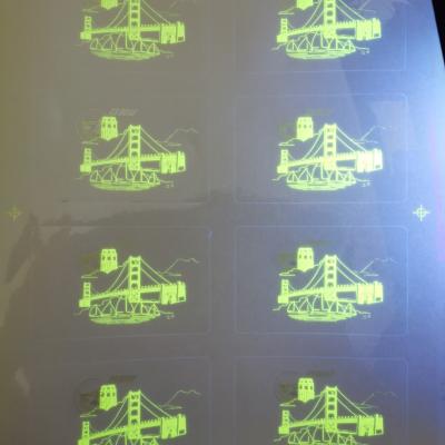 China Wholesales Transparent Holographic Overlay Polycarbonate ID Card for sale