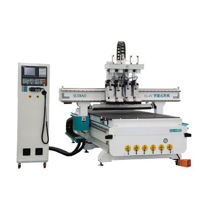 China Building Material Shops High Precision 380V 3 Axis CNC Wood Router Milling Machine S1-IV for sale