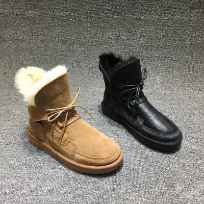 China Fashion Trend Wholesale Custom Made Winter Fur Snow Boots Solid Color Ankle Winter Fur Snow Boots Luxury Shoe for sale