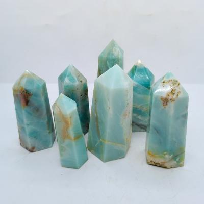 China China Calcite Points Meditation Sky Blue Crystal Point Amazon Natural Caribbean Points Healing Crystal Towers for sale