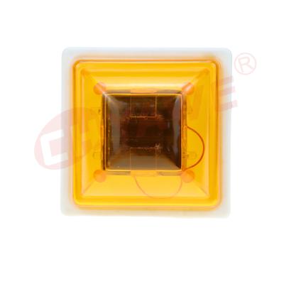 China Plastic Solar Traffic Road Stud Solar Plastic Reflector Road Stud Light Road Stud Reflectors Lens for sale