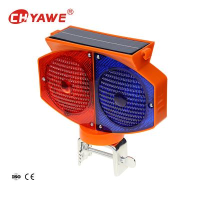 China PP Solar LED traffic warning Light Cone Light Barricade Light With Clamp for sale