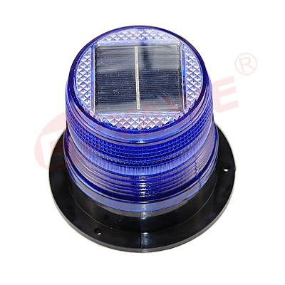 China Horseshoe Beacon LED Traffic Warning Light Strobe Beacon Solar Emergency Vehicles Warning Light 104*122 for sale