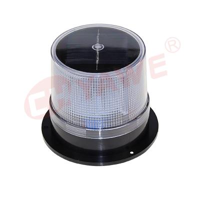 China Traffic Warning Light 6109 LED Solar Strobe Beacon Emergency Magnetic Flashing Warning Light 104*122 for sale