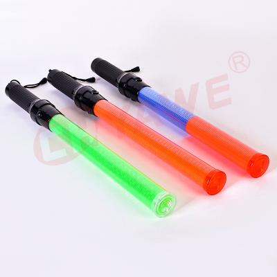 China Rechargeable Battery/Alarm Light Battery Security 54cm Traffic Baton LED Plastic Flashing Light Stick for sale