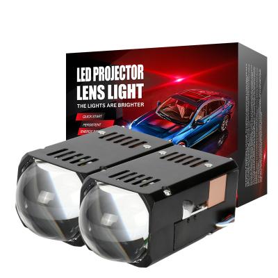 China 1.8 Inch Bi LED Laser High Low Car Headlight Small Size Super Bright Beam Projector Lens Mini Light Matrix Modules for sale