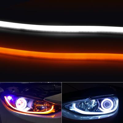 China Daytime Running 60MM Rotating Signal Strip Car Headlight Flexible Led Light White 85MM Yellow 85MM Retrofit Kits for sale