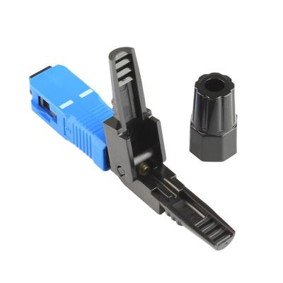 China SC APC UPC fast fiber optic fiber connector conector rapido de monomodo d'optica de fibra communication/networking fiber optic for ftth for sale