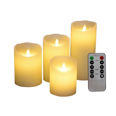 China Hot Selling Flameless Birthdays Home Decoration,Moving Wick,Battery Operated Led Candle With Remote Contro for sale