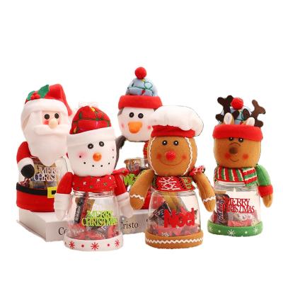 China Creative Christmas Candy Box Christmas Decoration Elk Elk Snowman Old Man Christmas Candy Jar Home Party Festive Gifts New for sale