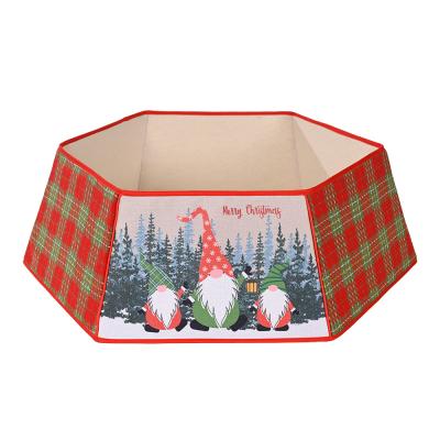 China Christmast Ornament Christmas Tree Decorations Christmas Tree Bottom Lattice Printing Rudolph Tree Bottom Box for sale