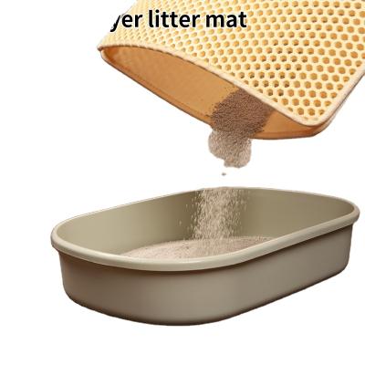 China Universal Travel Pet Double-Layer Eva Mat Trapper Easy-To-Clean Cat Litter Eco-Friendly Protection for sale