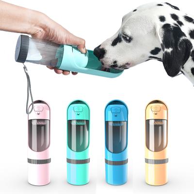 China Factory Viable Hot Plastic Travel Amazon Driver Food Pet Portable Drinking Water Bottle For Dog Cat for sale