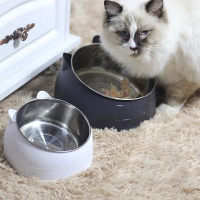 China Sustainable Luxury Ceramic Pet Bowls&Feeders Sets Stainless Steel Pet Bowl For Cats And Dogs for sale