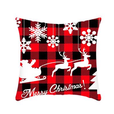 China Art Decor Amazon Hot Sale 2022 Red Merry Christmas New Year Decor Covers Sofa Car Seat Cushions for sale