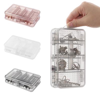 China Viable Clear Small Compartment Display Organizer Plastic Case Jewelry Storage Box With Dividers for sale