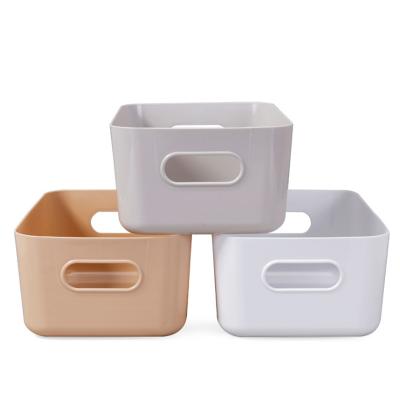 China Desktop Debris Storage Box Jewelry Cosmetics PP Storage Boxes Finish Plastic Organizer Viable for sale