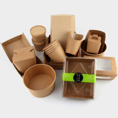 중국 Disposable catering carton custom cake West point baking kraft paper box fried chicken burger fast food takeaway packaging box 판매용