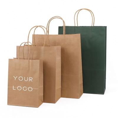 中国 Wholesale Eco friendly custom printed bakery bread cake paper bags brown kraft paper bag 販売のため