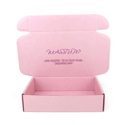 China Custom Logo foldable Corrugated Packaging Cardboard mail Shipping Mailer Box packaging boxes for sale