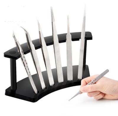 China Fashionable Acrylic Lash Tweezer Holder/Eyelash Extension Tweezer Stand Holder Supplies for sale