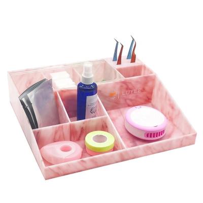 China Fashionable Pink Eyelash Beauty Wick Tools Organizer Case/Organizer Wick Tray For Wick Extension for sale