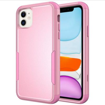 China Protect Phone Case From Scratches And Dust Phone Case 3 In 1 Hybrid Case Cover Rubber Silicone Rubber PC TPU Bumper Armor Hard Case Shockproof Cover For iPhone 12 For Samsung S21 for sale