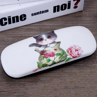 China Cat Head Metal Glasses Hard Glass Case Custom, Eyeglass Case Optical Case for sale