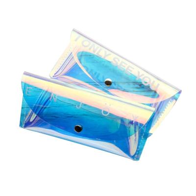 China China wholesale lightweight portable clear soft triangle glass folding pvc sunglass box case for sale