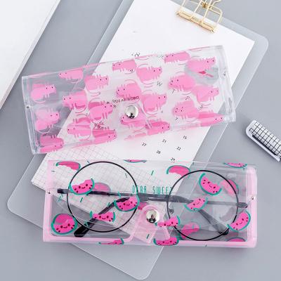 China For Custom Cute Transparent Glass Kid Sunglasses PVC Sunglasses Packing Case for sale