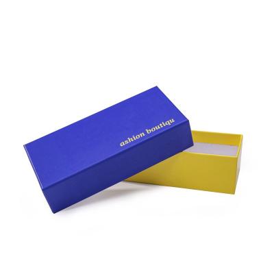 China Recycled White Glasses Cases, Cardboard Paper Gift Eyewear Packaging Materials Custom Color Printing Packaging Box For Sunglass for sale