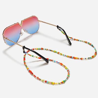 China Fashoin Fashion Anti Slip Sunglasses Strap Eyeglasses Strap, Women Colored Beaded Eyeglass Chain for sale