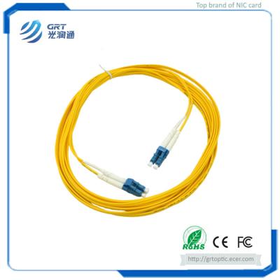 China Military level 1000Mb Gigabit Single Mode Fibre Optic Patch Cord 5m LC connector for network cabling for sale