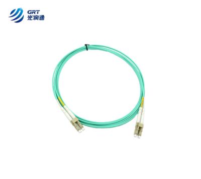 China 10Gb om3 fiber optic patch cord 850nm 3.0mm Duplex LC Fiber Patch Cable for sale