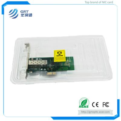 China 1000base pcie network card Intel I210 single SFP NIC Optical Network Adapter Cards for sale