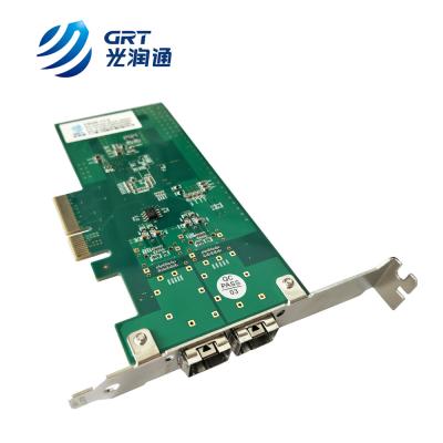 China IEEE member Compatible Allied Telesis 2973SX PCIe 1000Mb dual port SFP Network Interface Card for Server for sale