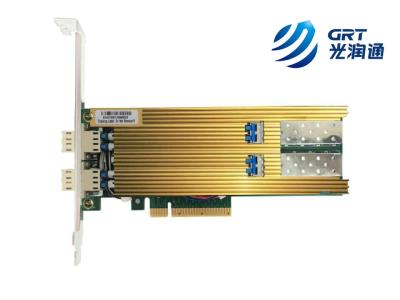 China Dual Port Fiber 25 Gigabit Ethernet PCI Express Bypass Server Adapter Intel XXV710 Based for sale