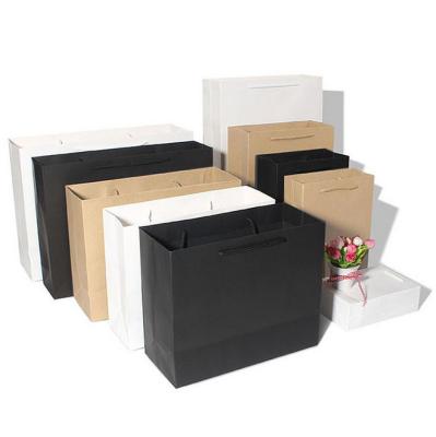 China Recycled Materials Matt Laminated Coated Cardboard Custom Luxury Paper Bag With Logo for sale