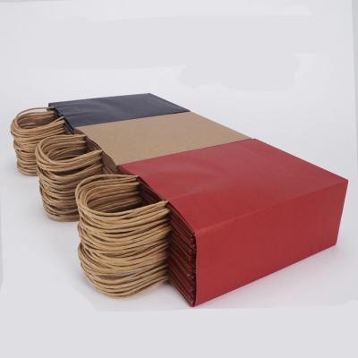 China Famous Recycled Materials OEM Accepted Wedding Gift Food Craft Paper Bag Branded Custom Brown Kraft Paper Shopping Bag With Your Own Logo for sale