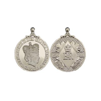 China Queen Elizabeth's Other Sterling Silver Custom Coin Necklace for sale