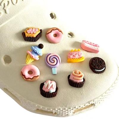 China Designer Charms Designer Kid Bracelet Charm 3d Shoes Decoration Cartoon Food Shoe Charm for sale